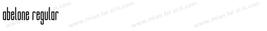 abelone regular字体转换
